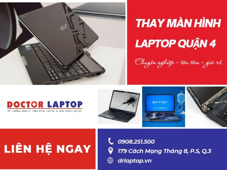 thay man hinh laptop Quan 4 