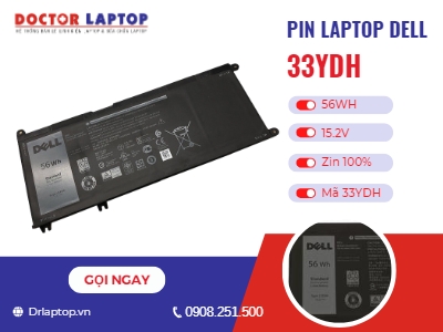 Thông tin về pin laptop Dell 33YDH