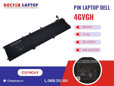 Thông tin về pin laptop Dell 4GVGH