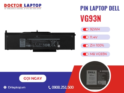 Thông tin về pin laptop Dell 93FTF