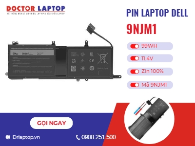 Thông tin về pin laptop Dell 9NJM1