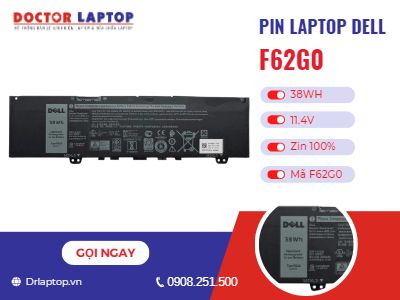 Thông tin về pin laptop Dell F62G0