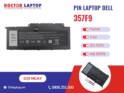 Thông tin về pin laptop Dell P57F P57F001 P57F002 P57F003