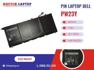 Thông tin về pin laptop Dell PW23Y