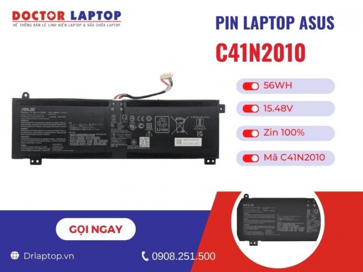 Thông tin về pin laptop Asus C41N2010