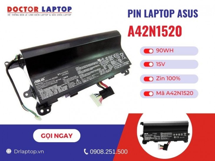 Thông tin về pin laptop Asus G752VY