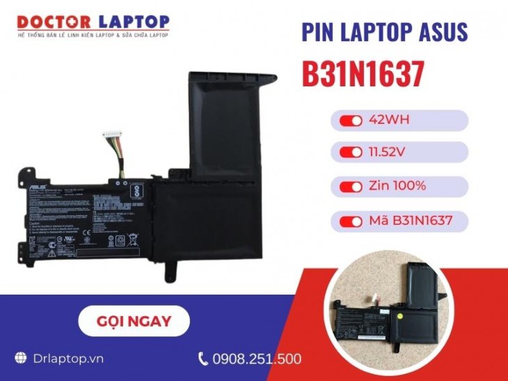 Thông tin về pin laptop Asus VivoBook S15 S510UA
