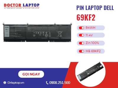 Thông tin về pin laptop Dell Gaming P91F002 P87F002