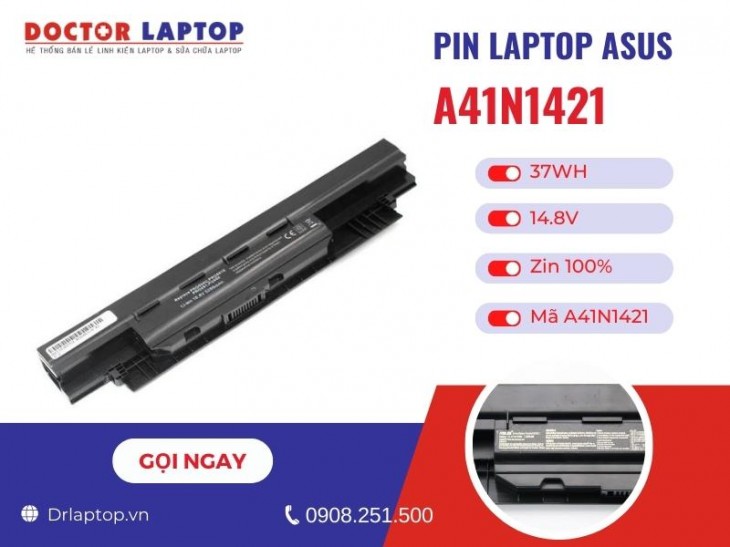Thông tin về pin laptop Asus PU450CD