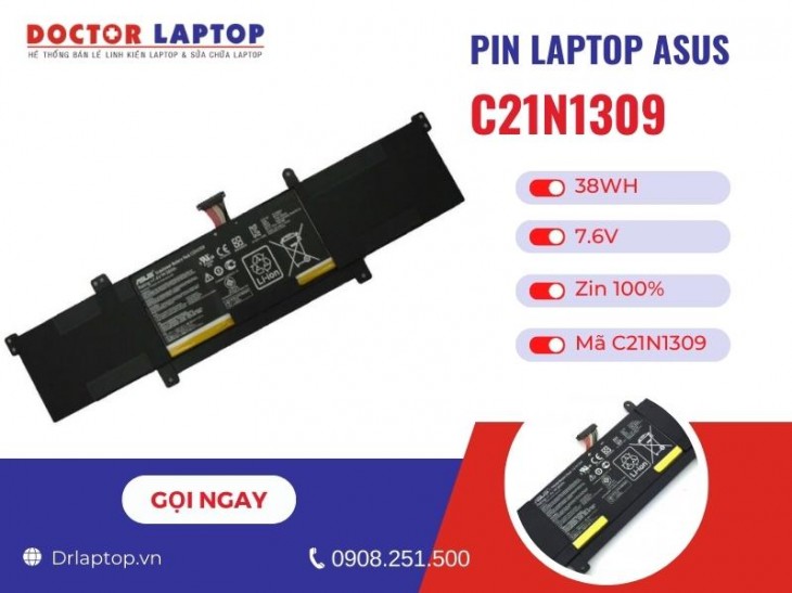 Thông tin về pin laptop Asus C21N1309