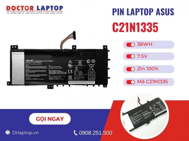 Thông tin về pin laptop Asus C21N1335