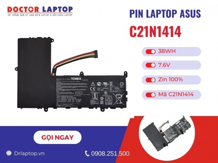 Thông tin về pin laptop Asus C21N1414