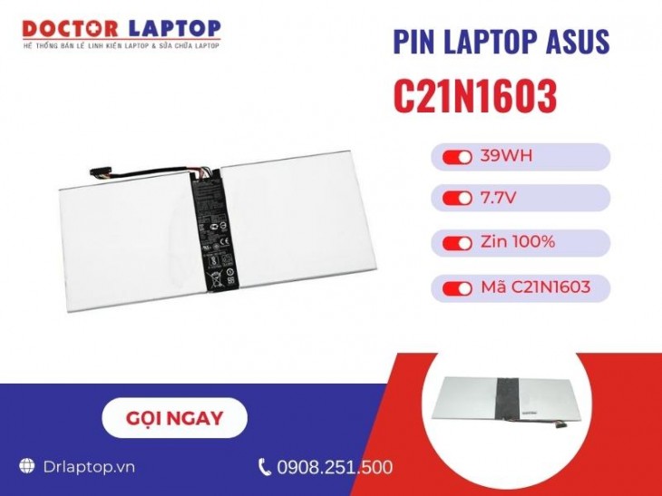 Thông tin về pin laptop Asus C21N1603