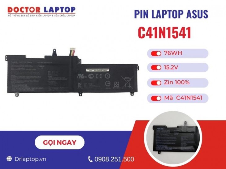 Thông tin về pin laptop Asus C41N1541