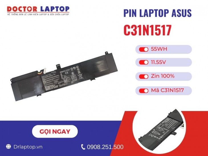 Thông tin về pin laptop Asus VivoBook Flip TP301UA