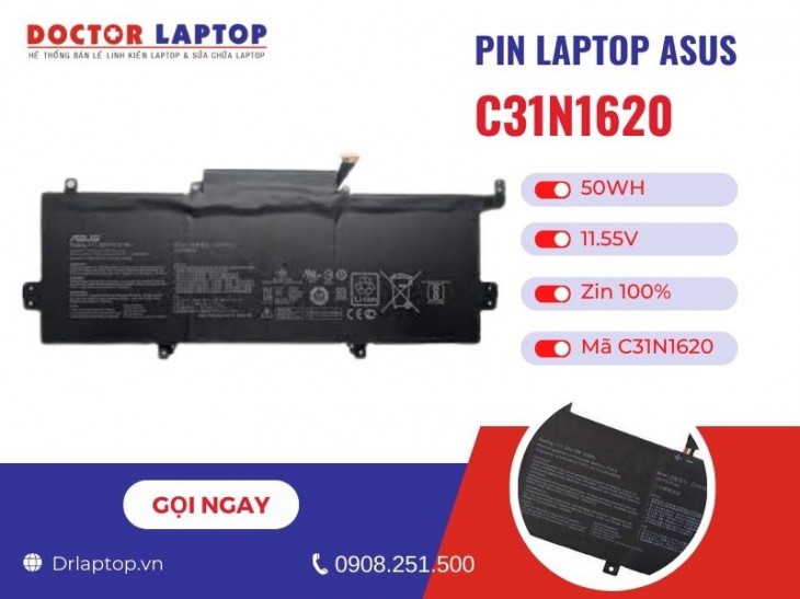 Thông tin về pin laptop Asus ZenBook UX430UA