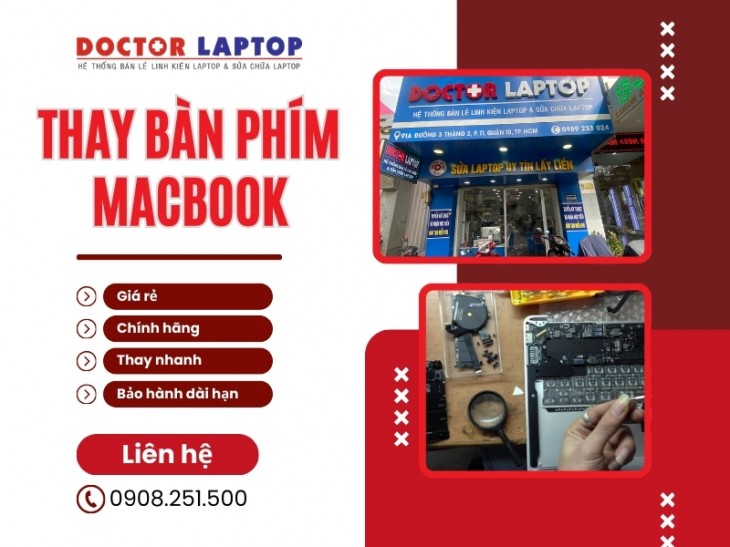 dich vu thay ban phim macbook lay ngay gia re bao hanh chinh hang