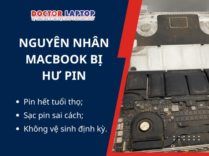 nguyen nhan macbook bi hu pin