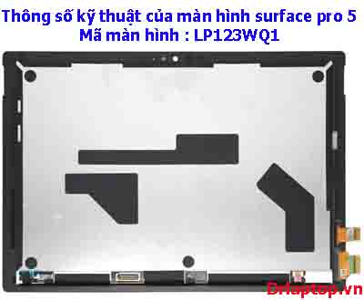 Thông số kỹ thuật của surface pro 5 original