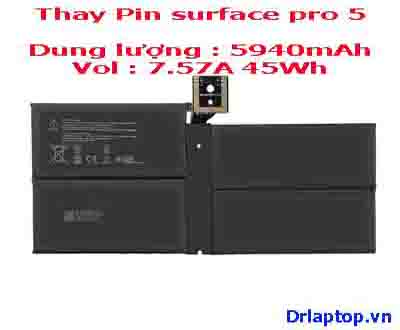 Pin Surface Pro 5 45Wh 7.57V Model DYNM02