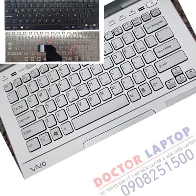 Thay bàn phím Laptop Sony Vaio svs13112egb svs13128ccw